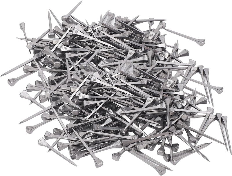 VINGVO 250pcs Horse Shoes, 2.1 Inches E6 Horseshoes Nails, Stainless Steel Horse Shoeing Tools, 2.1" Hoof Horseshoe Tools, Securing Firmly Accessory for Horses Training Equestrian Sports, Horse Race (250) - Image 1